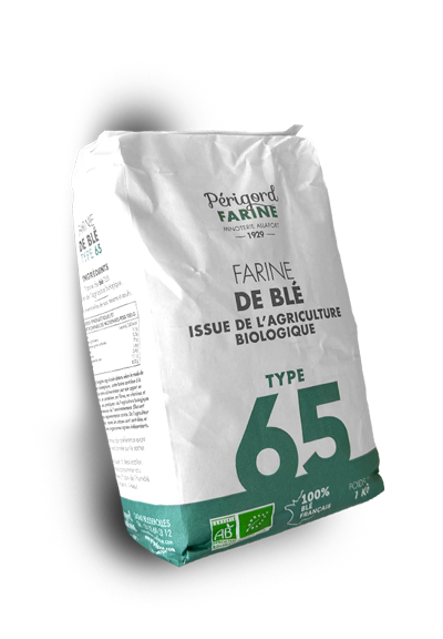 Périgord Farine Maison Allafort : Farine de blé issu de l'agriculture biologique Type 65