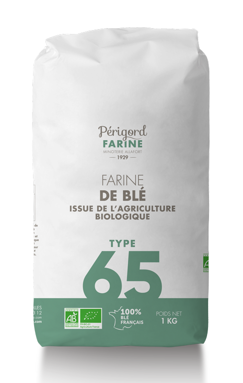Périgord Farine : Farine de blé issue de l'agriculture biologique Type 65